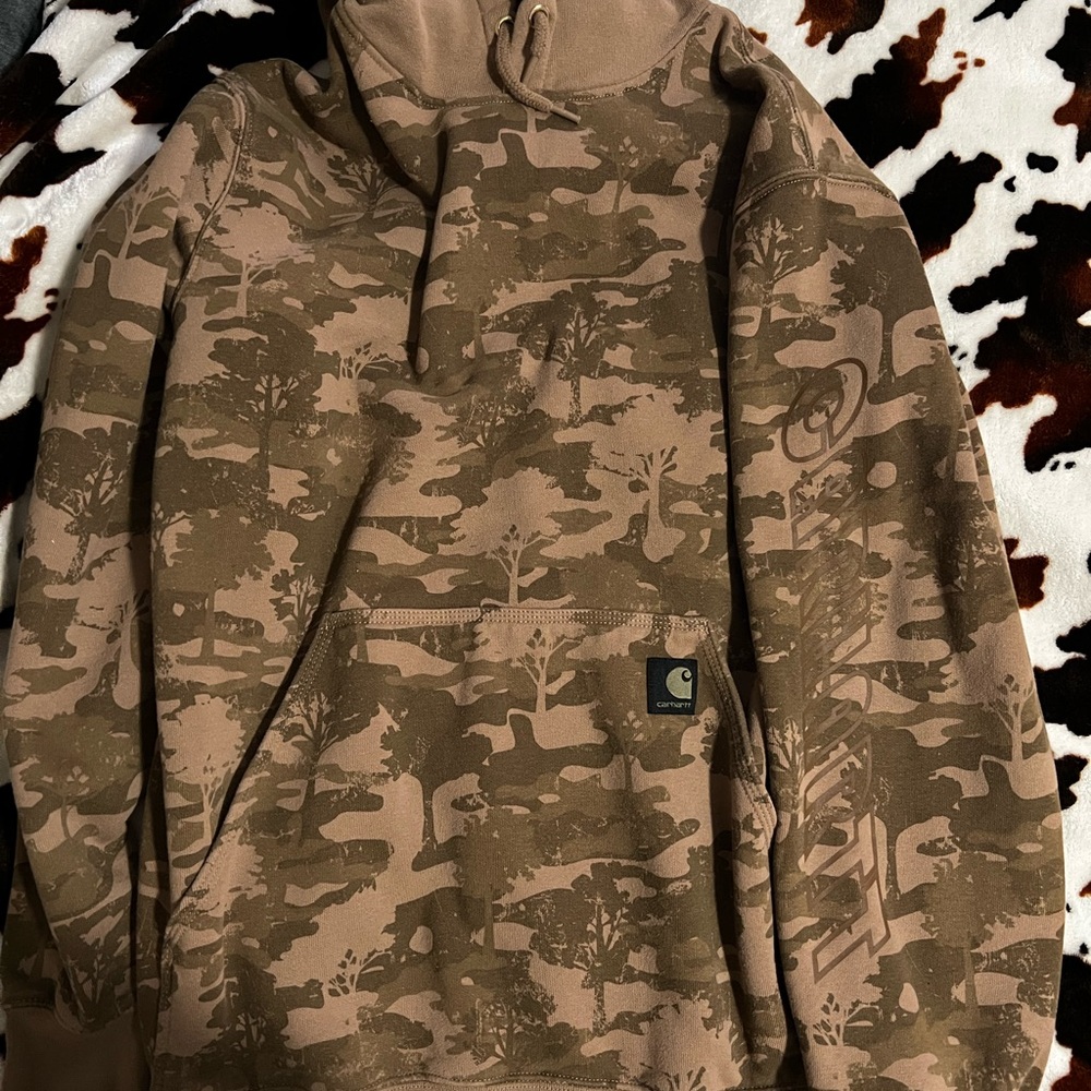 Carhartt Tan Hoodie with Logo